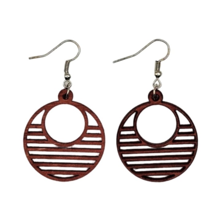 BO rouges ronds et lignes 3cm