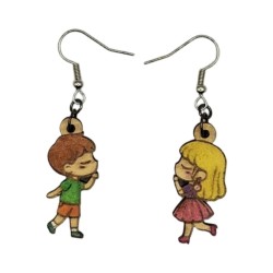 BO Fantaisie 3,1cm - Enfants amoureux kawaii _ version 1