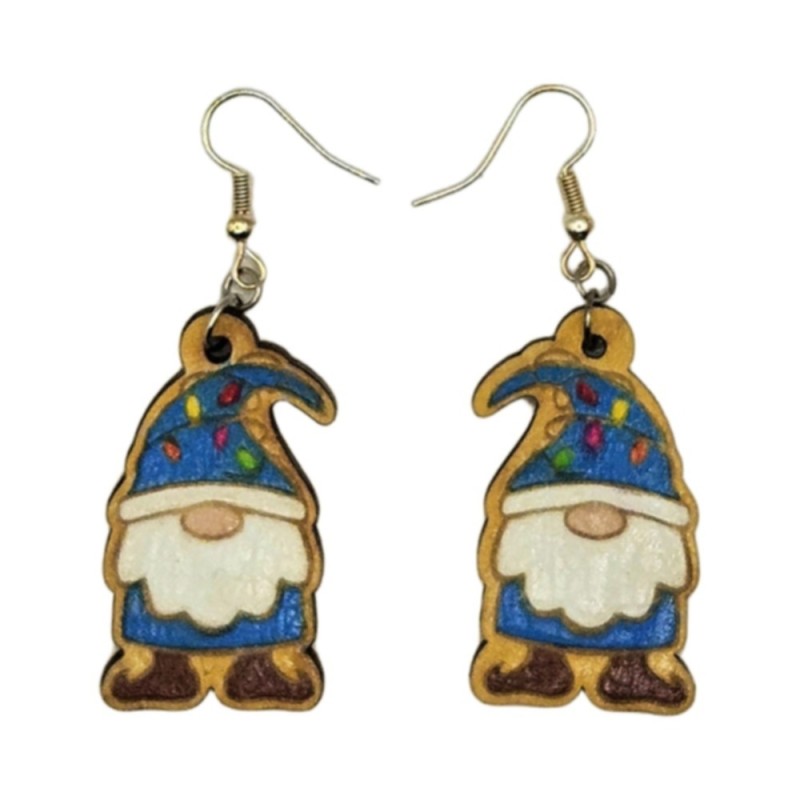 BO Fantaisie 3,9cm - Gnome bleu cyan kawaii