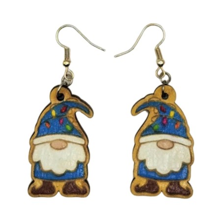 BO Fantaisie 3,9cm - Gnome bleu cyan kawaii
