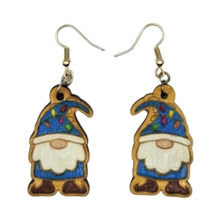 BO Fantaisie 3,9cm - Gnome bleu cyan kawaii