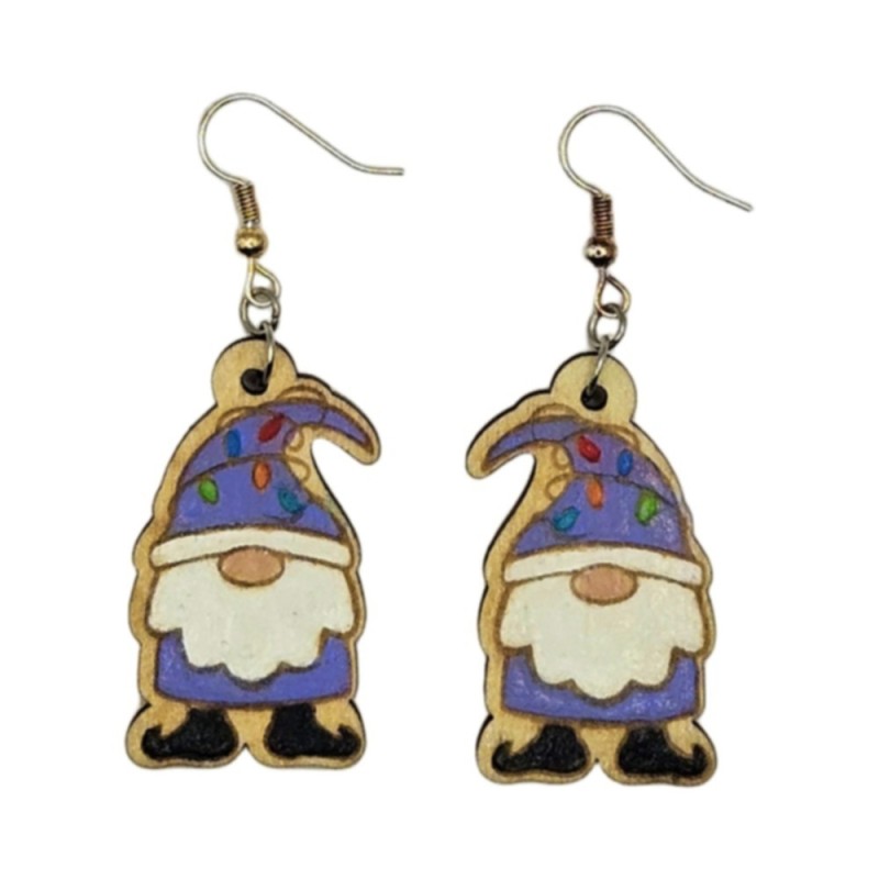 BO Fantaisie 3,9cm - Gnome violet kawaii