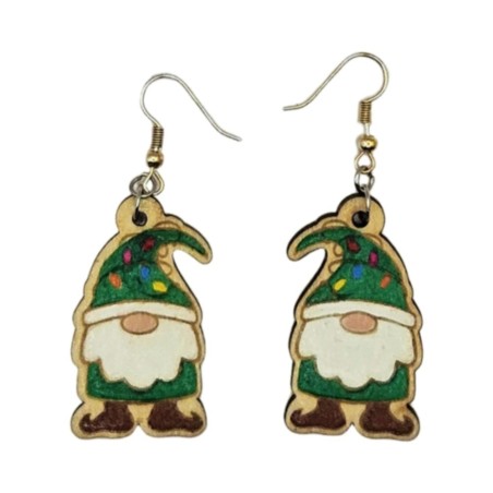 BO Fantaisie 3,9cm - Gnome vert foncé kawaii