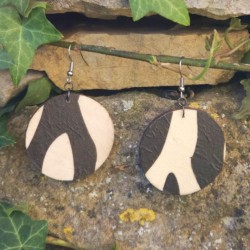BO Rondes 4cm - Blanc et noir (var. 2)
