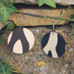 BO Rondes 4cm - Blanc et noir (var. 2)