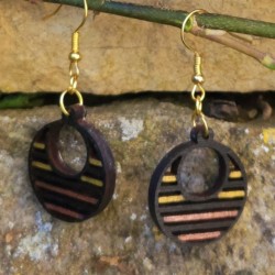 BO Rondes 2,2cm - Noir, argenté, doré, bronze et blanc
