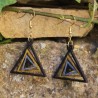 BO Triangle - Noir, argenté, doré, bronze et blanc