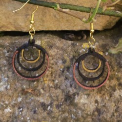 BO Rondes 2,2cm - Noir, argenté, doré et bronze