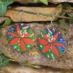 BO Rondes 5cm - Toucans, de feuilles et de fleurs