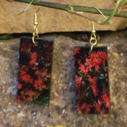 BO Rect. 3,9x1,9cm - Fleurs