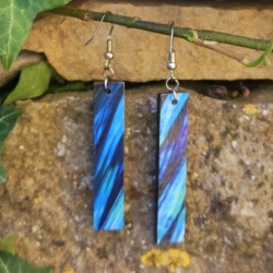 BO Rect. 5x1cm - Bleu, vert et noir