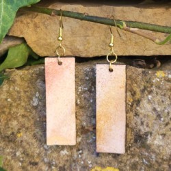 BO Rect. 4,5x1,5cm - Orange et jaune