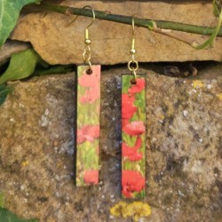 BO Rect. 5x1cm - Champ de coquelicots