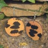 BO Rondes 4cm - Orange et noir (var. 1)