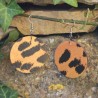 BO Rondes 4cm - Orange et noir (var. 1)