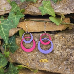 BO Fantaisie 4,1cm - Violet et rose
