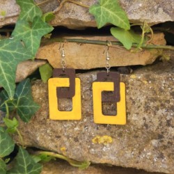 BO Fantaisie 4,3cm - Marron et jaune