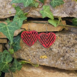 BO Rect. 4x3,7cm - Rose, violet et rouge