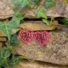 BO Rect. 4x3,7cm - Rose et rouge (var. 2)