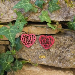 BO Rect. 4x3,7cm - Rose et rouge (var. 2)