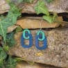 BO Fantaisie 4,4cm - Vert et bleu foncé