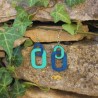 BO Fantaisie 4,4cm - Vert et bleu foncé