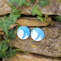 BO Rondes 4cm - Bleu et blanc