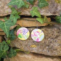 BO Rondes 4cm - Dessins de fleurs