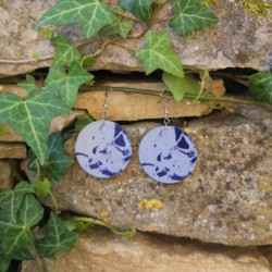 BO Rondes 4cm - Bleu et gris