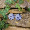 BO Rondes 4cm - Bleu et gris