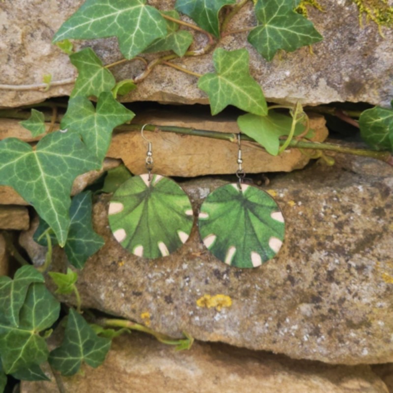 BO Rondes 4cm - Feuilles (var. 3)