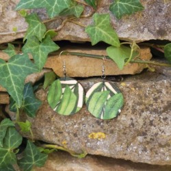 BO Rondes 4cm - Feuilles (var. 2)