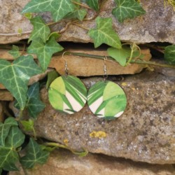 BO Rondes 4cm - Feuilles (var. 5)