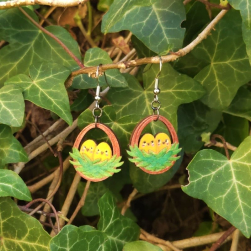 BO Fantaisie 2,5cm - Poussins dans un nid kawaii