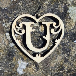 Lettre coeur U