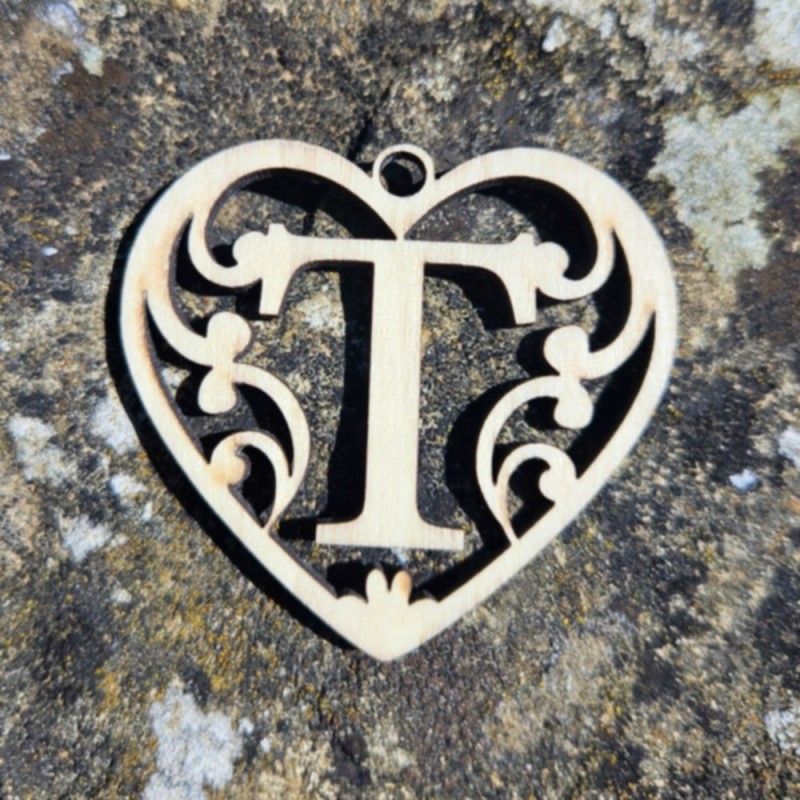 Lettre coeur T
