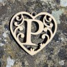 Lettre coeur P