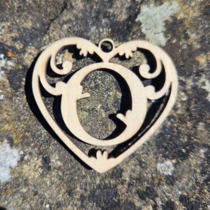 Lettre coeur O