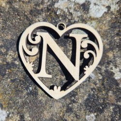 Lettre coeur N