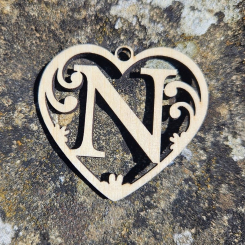 Lettre coeur N