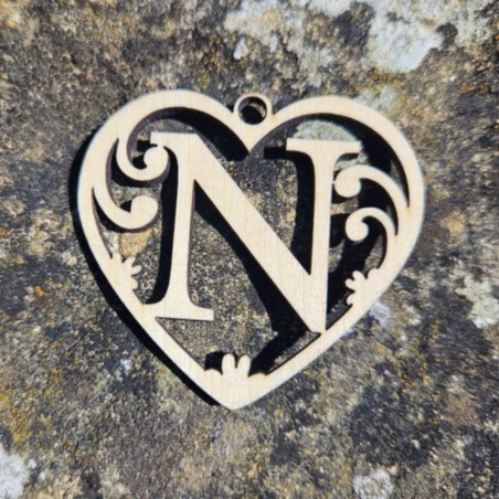 Lettre coeur N