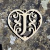Lettre coeur J