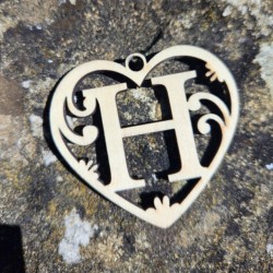 Lettre coeur H