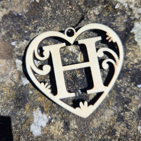 Lettre coeur H