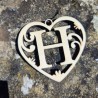 Lettre coeur H