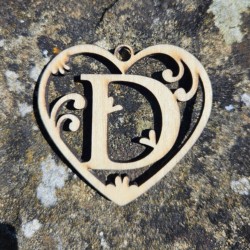 Lettre coeur D