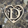 Lettre coeur D