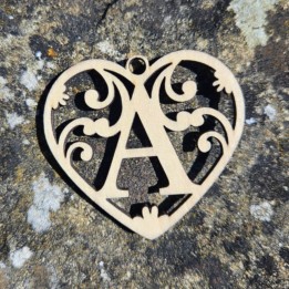 Lettre coeur A