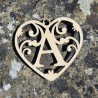 Lettre coeur A