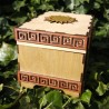 Coffret lions _ doré, bronze et bois